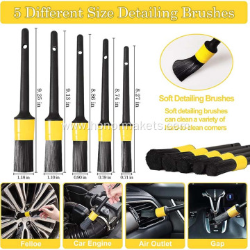 27Pcs Car interior Detailing Kit Auto Detailing Drill Brush Set car cleaning equipment and tools wash & care products
